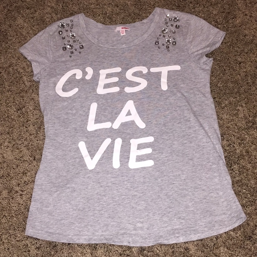Bongo Junior/Women’s Top Gray Size M